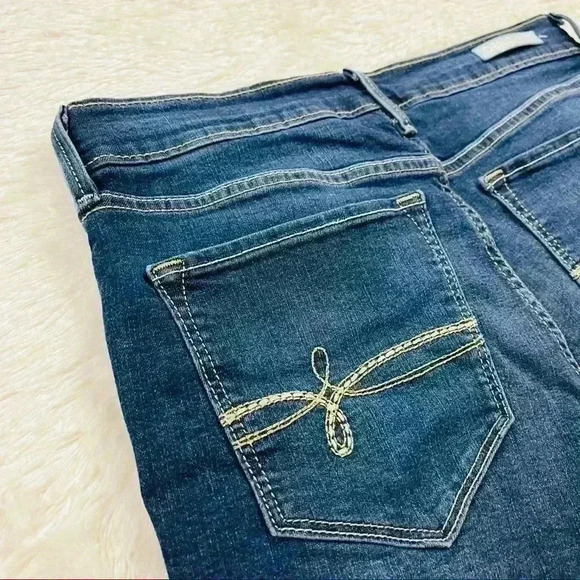 Levi’s Denizen High Rise Faded Webbed Stretch Denim Jean Shorts Size 11 (W30) - Picture 7 of 14